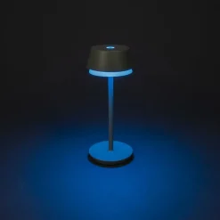 LED tafellamp Lyon, groen/grijs, IP54, dimmer, CCT, RGB