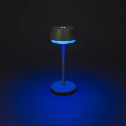 LED tafellamp Lyon, groen/grijs, IP54, dimmer, CCT, RGB