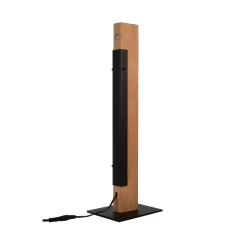 LED tafellamp Madera van eikenhout, dimbaar