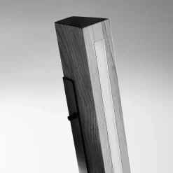 LED tafellamp Madera van eikenhout, dimbaar