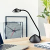 LED tafellamp MAULarc, zwart, hoogte 38 cm, flexibel