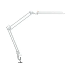LED tafellamp MAULatlantic, wit, hoogte 38 cm, klemvoet