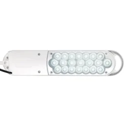 LED tafellamp MAULatlantic, wit, hoogte 38 cm, klemvoet