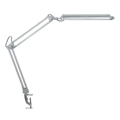 LED tafellamp MAULatlantic, zilver, hoogte 38 cm, klemvoet