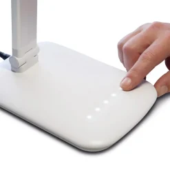 LED tafellamp MAULjazzy, wit, hoogte 43 cm, dimbaar USB-poort