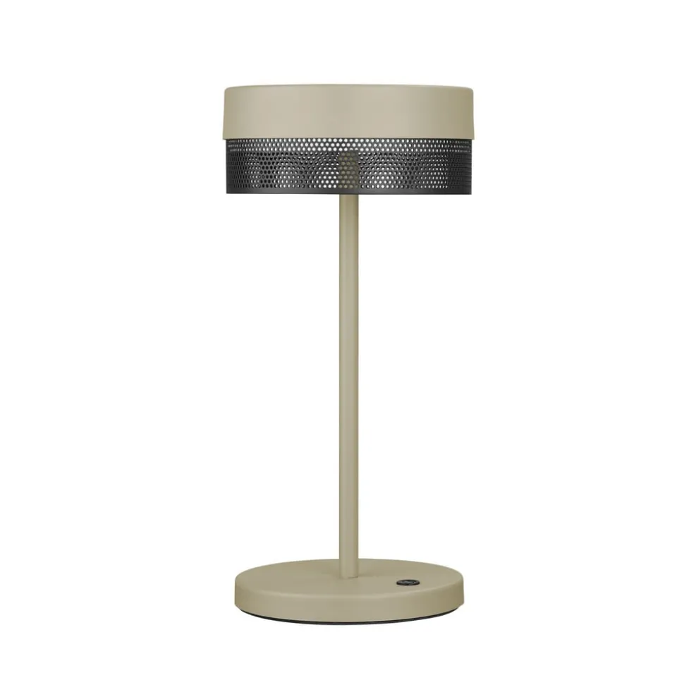 LED tafellamp Mesh oplaadbare batterij, hoogte 30cm zand/zwart
