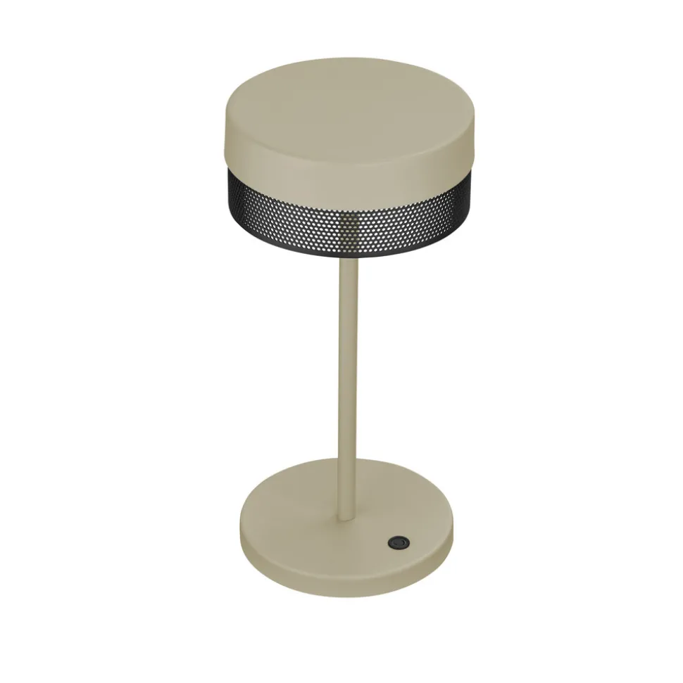 LED tafellamp Mesh oplaadbare batterij, hoogte 30cm zand/zwart