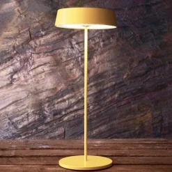 LED tafellamp Miram met accu, dimbaar, geel