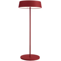 LED tafellamp Miram met accu, dimbaar, robijnrood