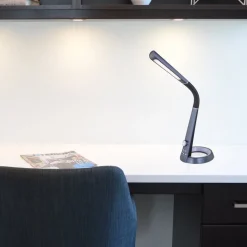 LED tafellamp Mitti met USB-aansluiting, zwart