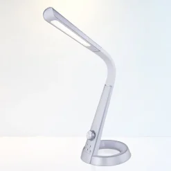 LED tafellamp Mitti met USB-aansluiting zilver/wit