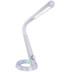 LED tafellamp Mitti met USB-aansluiting zilver/wit