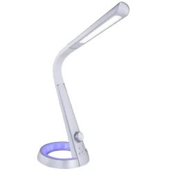 LED tafellamp Mitti met USB-aansluiting zilver/wit