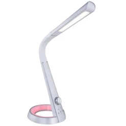 LED tafellamp Mitti met USB-aansluiting zilver/wit