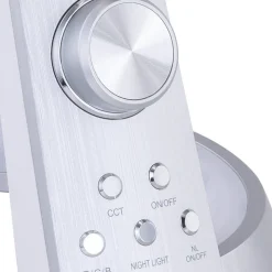 LED tafellamp Mitti met USB-aansluiting zilver/wit