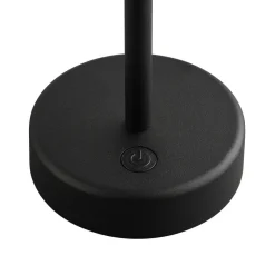 LED tafellamp op accu Ellen To-Go, zwart, aluminium