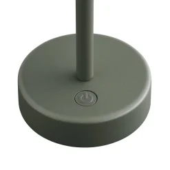 LED tafellamp op accu Ellen To-Go, olijfgroen, aluminium