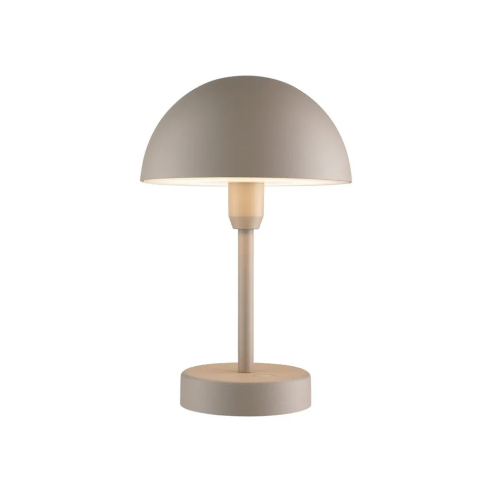 LED tafellamp op accu Ellen To-Go, beige, aluminium