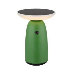 LED tafellamp op zonne-energie 36625, groen, metaal, 23 cm, dimbaar