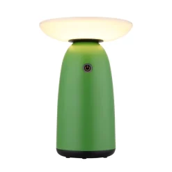 LED tafellamp op zonne-energie 36625, groen, metaal, 23 cm, dimbaar