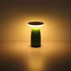 LED tafellamp op zonne-energie 36625, groen, metaal, 23 cm, dimbaar