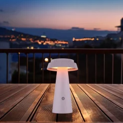 LED tafellamp op zonne-energie 36624, roze, oplaadbare batterij, CCT, IP54,