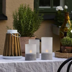 LED tafellamp op zonne-energie Catania berkenhout