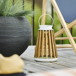 LED tafellamp op zonne-energie Catania berkenhout