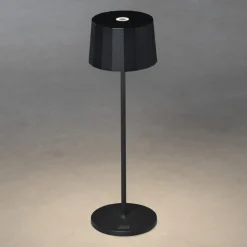 LED tafellamp Positano voor buiten, zwart