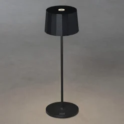 LED tafellamp Positano voor buiten, zwart