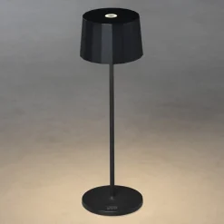 LED tafellamp Positano voor buiten, zwart