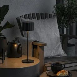 LED tafellamp Positano voor buiten, zwart