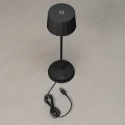 LED tafellamp Positano voor buiten, zwart