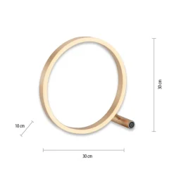 LED tafellamp Ritus, mat messing