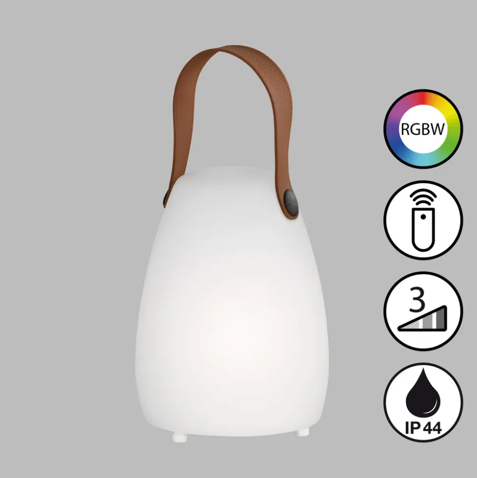 LED tafellamp Ruby, hoogte 16 cm, kunststof, USB