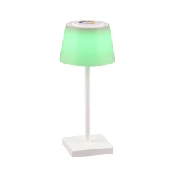 LED tafellamp Sanchez, RGBW en dimmer, wit