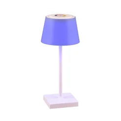 LED tafellamp Sanchez, RGBW en dimmer, wit