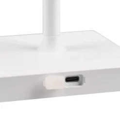 LED tafellamp Sanchez, RGBW en dimmer, wit