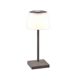 LED tafellamp Sanchez, RGBW en dimmer, antraciet