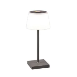 LED tafellamp Sanchez, RGBW en dimmer, antraciet
