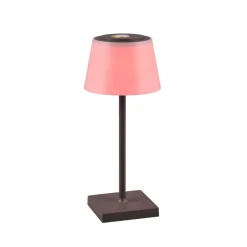LED tafellamp Sanchez, RGBW en dimmer, antraciet