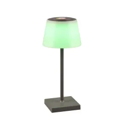 LED tafellamp Sanchez, RGBW en dimmer, antraciet