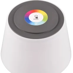 LED tafellamp Sanchez, RGBW en dimmer, antraciet