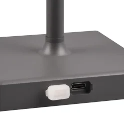 LED tafellamp Sanchez, RGBW en dimmer, antraciet