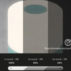 LED tafellamp Smal, blauw, 2.700K, dimbaar