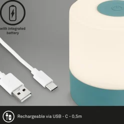 LED tafellamp Smal, blauw, 2.700K, dimbaar