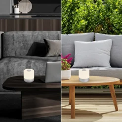 LED tafellamp Smal, chroomkleurig, 2.700K, dimbaar