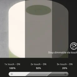 LED tafellamp Smal, groen, 2.700K, dimbaar