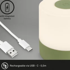 LED tafellamp Smal, groen, 2.700K, dimbaar