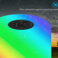 LED tafellamp Smal, zwart, RGBW, kunststof, 7 cm